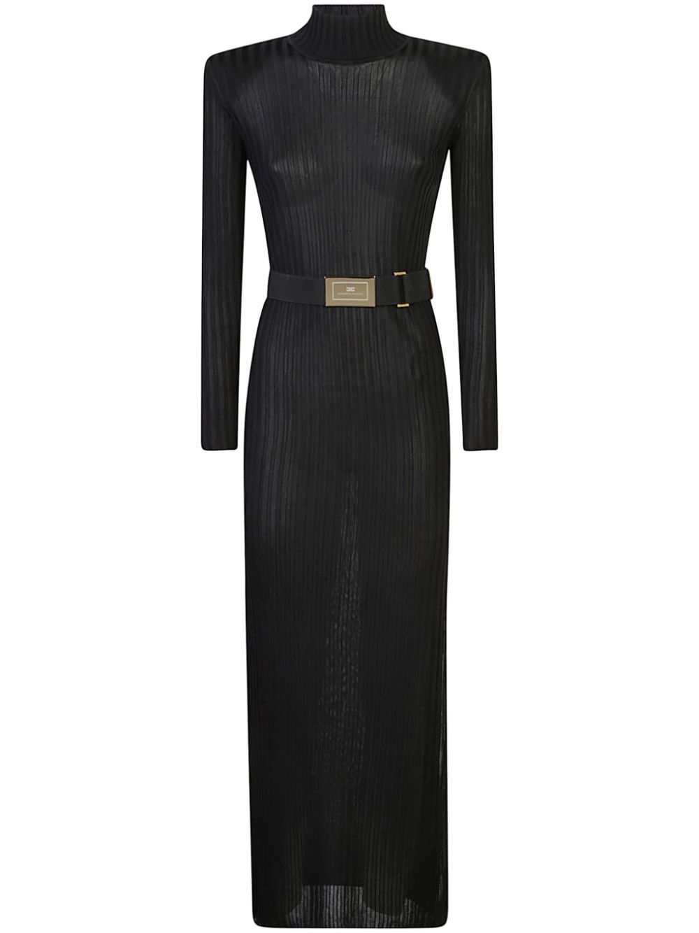 Elisabetta Franchi belted maxi dress - Black von Elisabetta Franchi