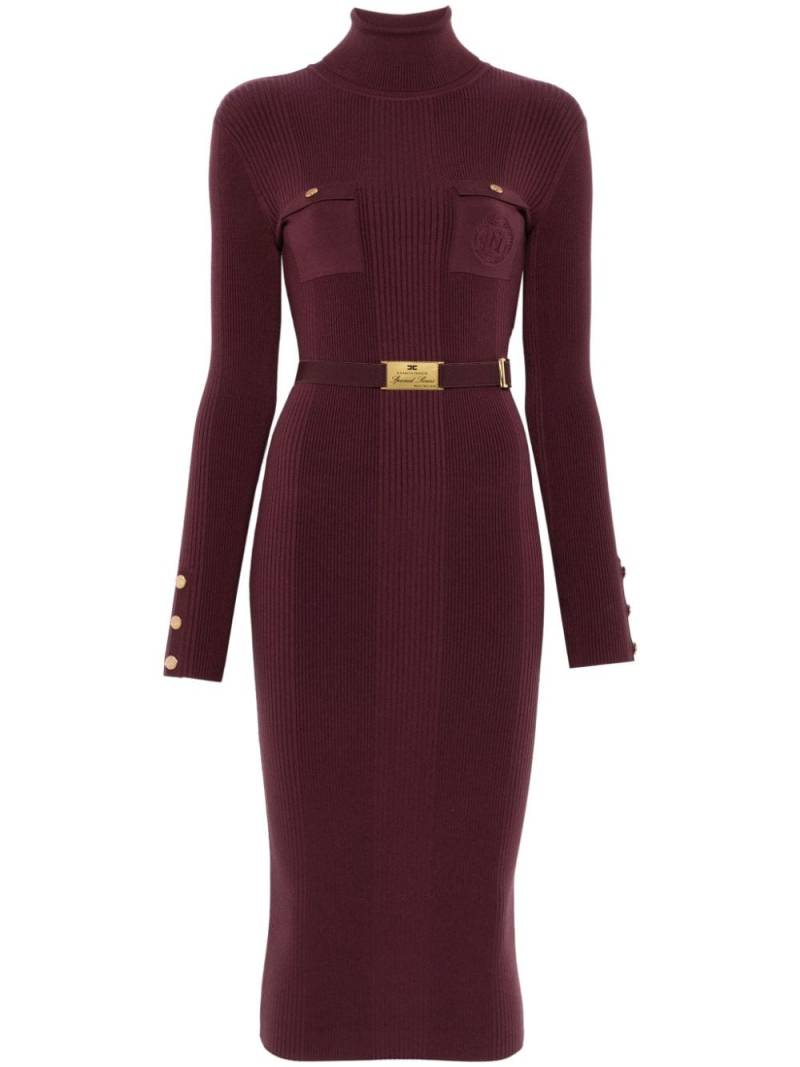 Elisabetta Franchi belted midi dress - Red von Elisabetta Franchi