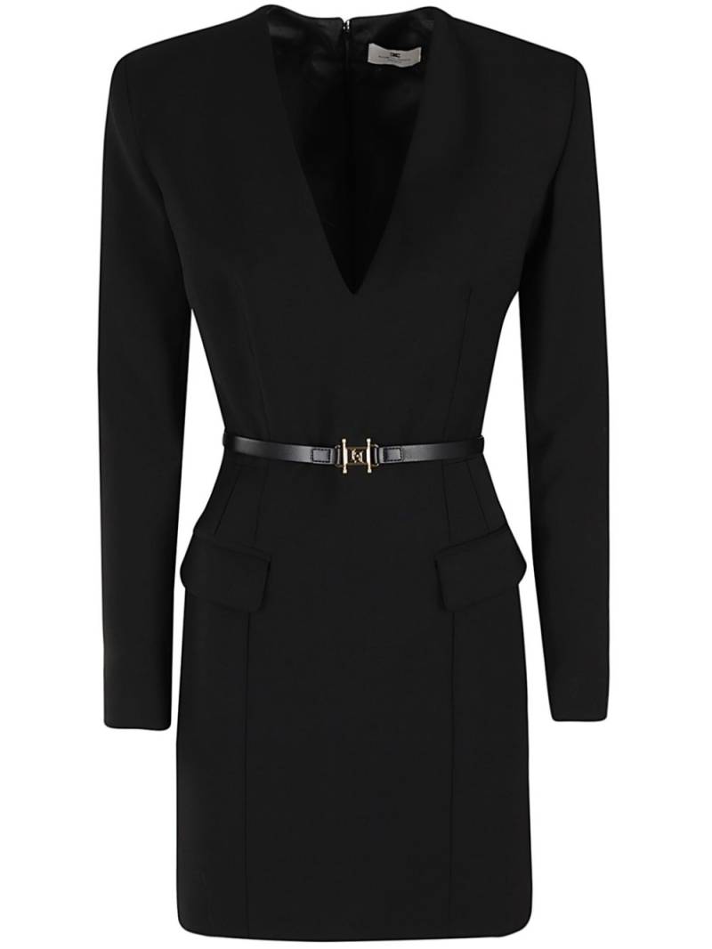 Elisabetta Franchi belted mini dress - Black von Elisabetta Franchi