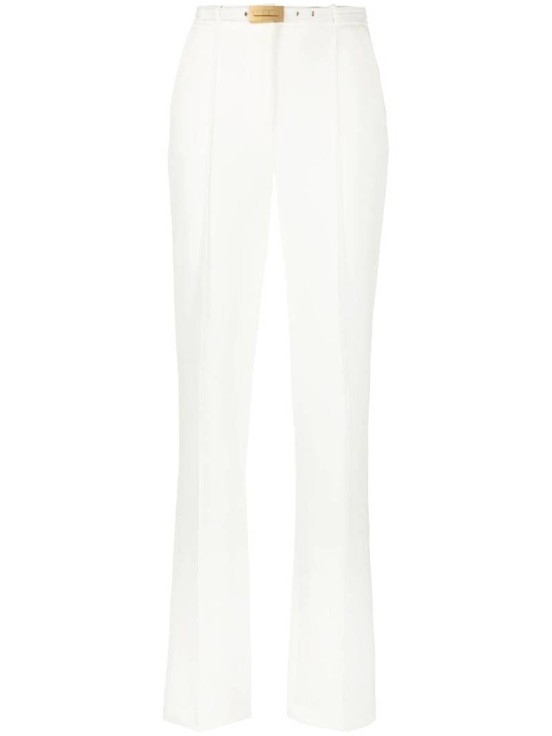 Elisabetta Franchi belted tailored trousers - White von Elisabetta Franchi