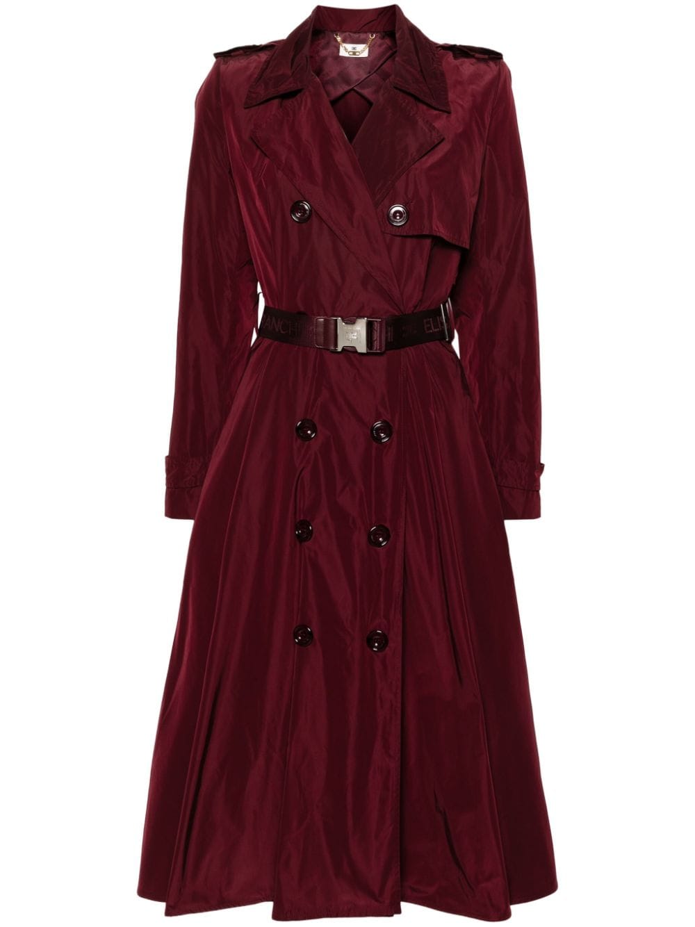 Elisabetta Franchi belted trench coat - Red von Elisabetta Franchi