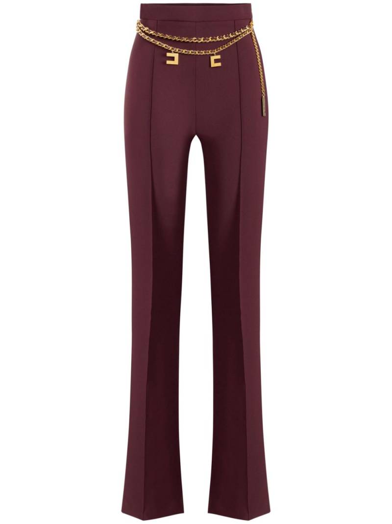 Elisabetta Franchi belted wide-leg trousers - Red von Elisabetta Franchi