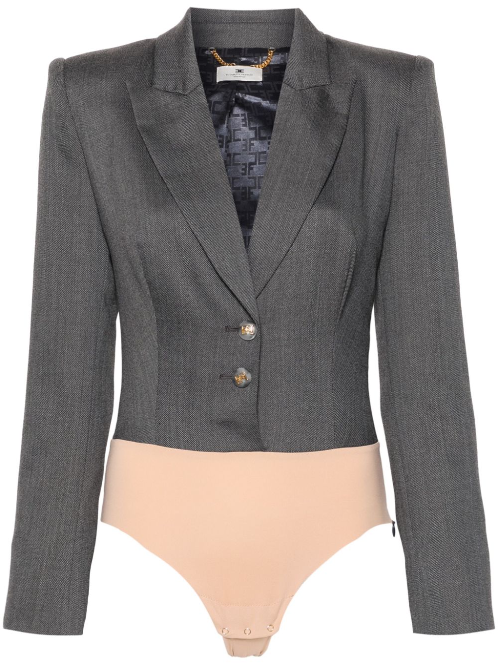 Elisabetta Franchi blazer-style bodysuit - Grey von Elisabetta Franchi