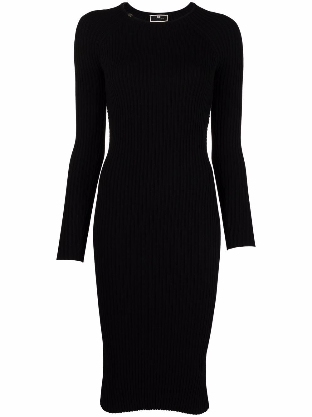 Elisabetta Franchi body knitted backless dress - Black von Elisabetta Franchi