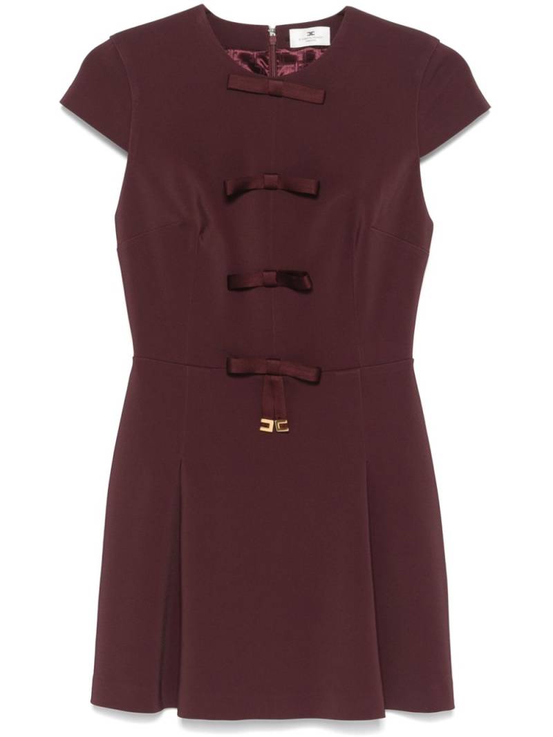 Elisabetta Franchi bow-detail mini dress - Red von Elisabetta Franchi