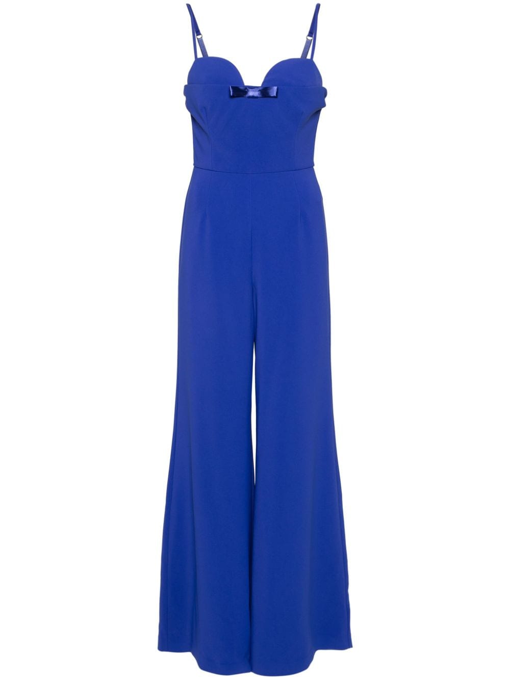 Elisabetta Franchi bow-detail wide-leg jumpsuit - Blue von Elisabetta Franchi