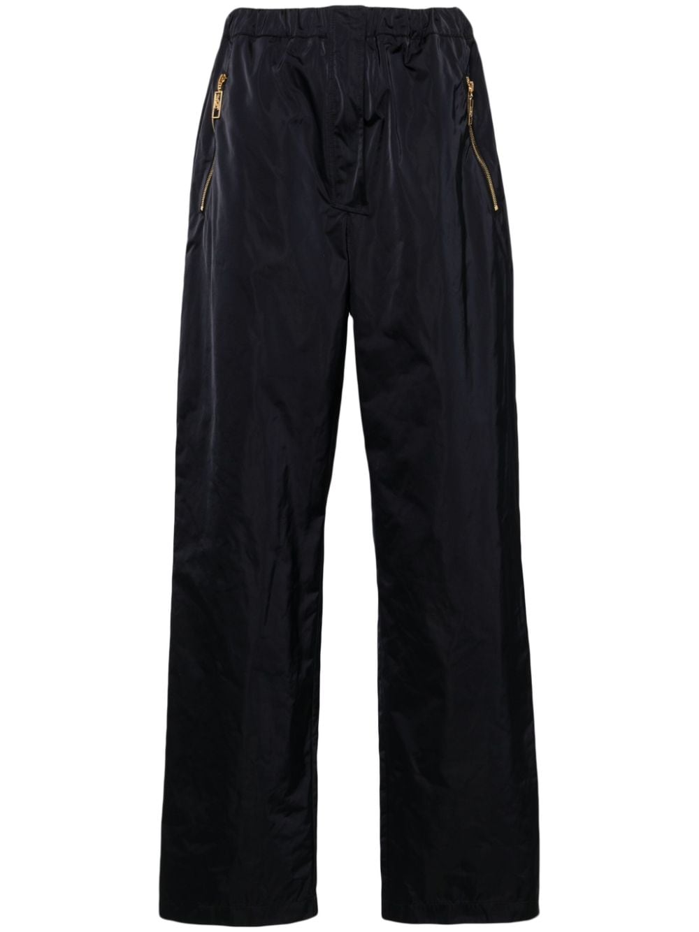 Elisabetta Franchi branded zip-puller trousers - Black von Elisabetta Franchi