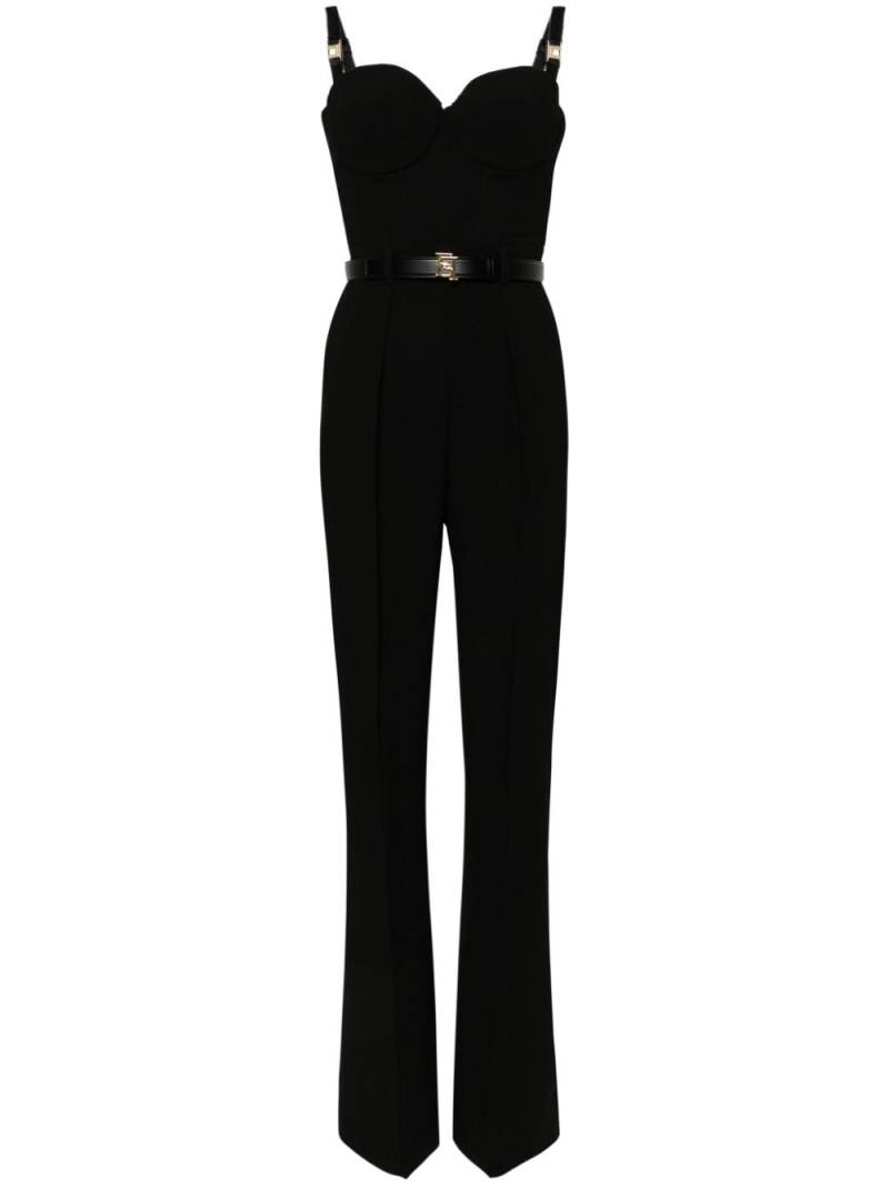 Elisabetta Franchi bustier crepe jumpsuit - Black von Elisabetta Franchi