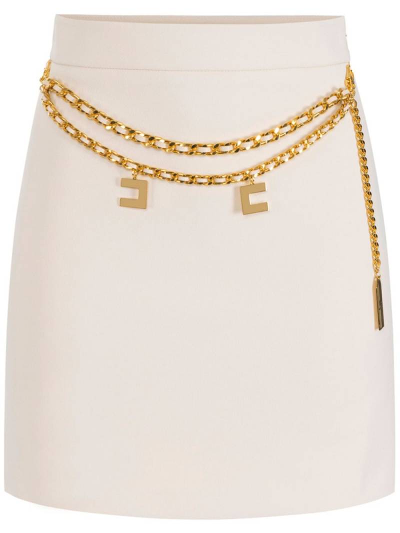 Elisabetta Franchi chain-link mini skirt - Neutrals von Elisabetta Franchi