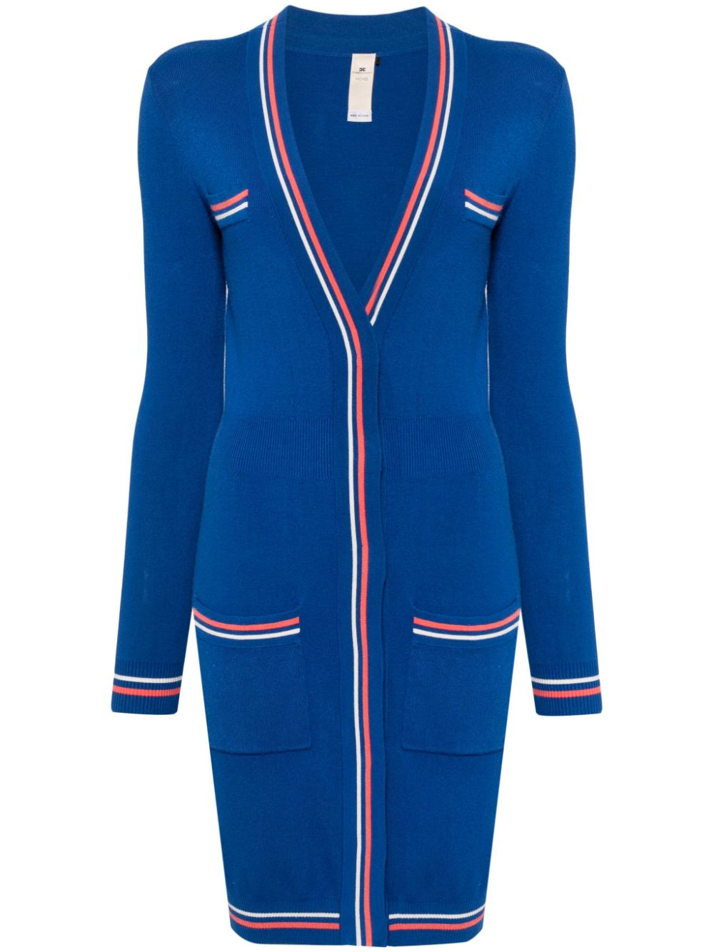 Elisabetta Franchi contrasting v-neck cardigan - Blue von Elisabetta Franchi