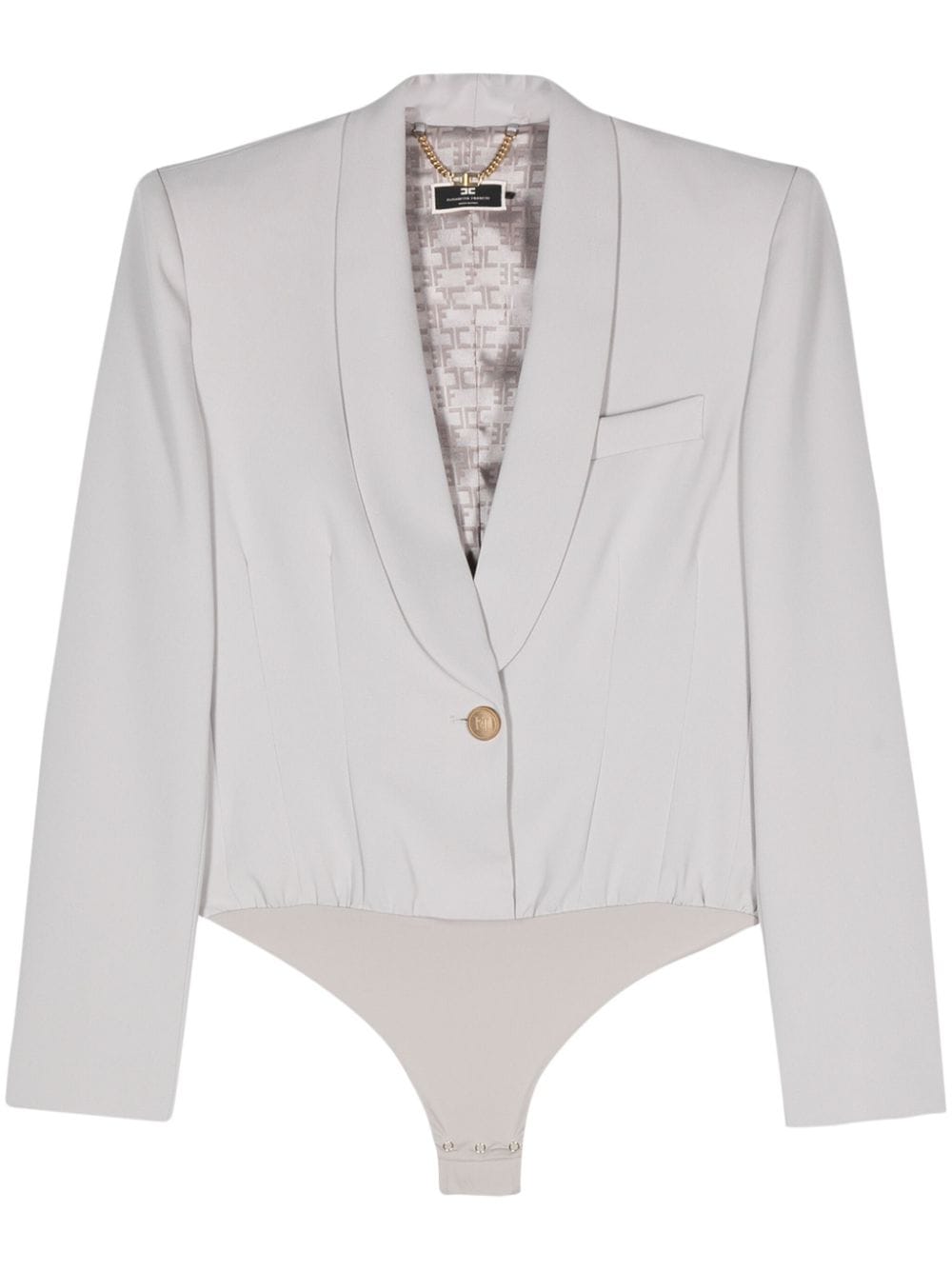 Elisabetta Franchi crepe blazer bodysuit - Grey von Elisabetta Franchi