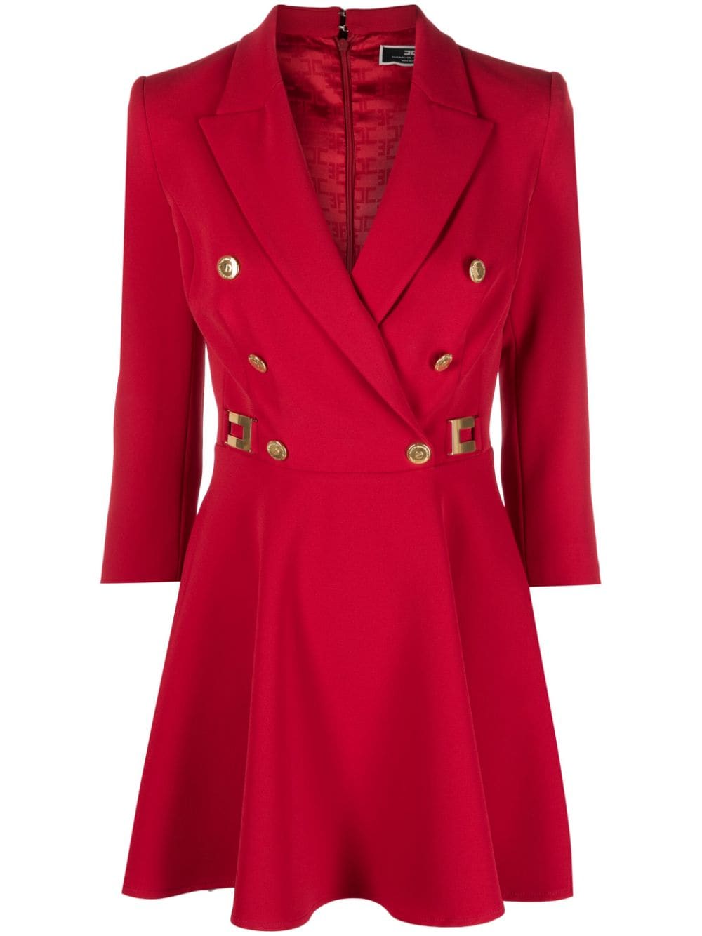 Elisabetta Franchi crepe blazer minidress - Red von Elisabetta Franchi