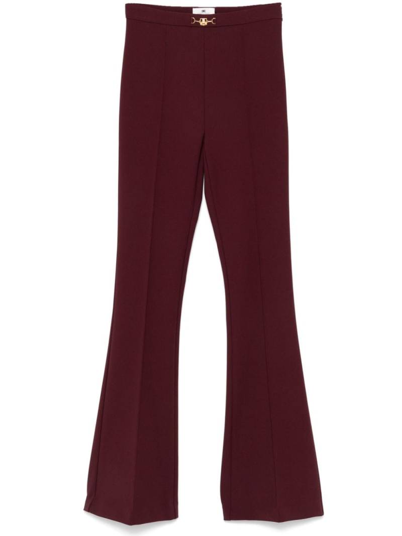 Elisabetta Franchi crepe flared trousers von Elisabetta Franchi