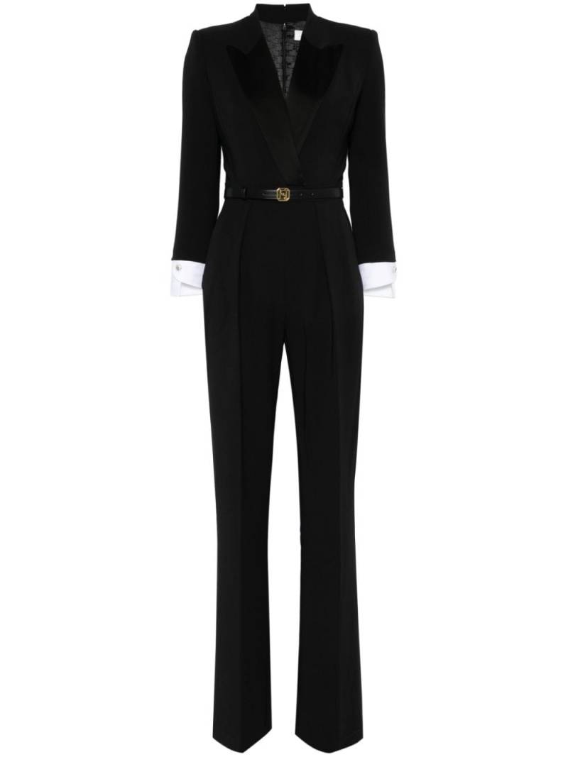 Elisabetta Franchi crepe jumpsuit - Black von Elisabetta Franchi