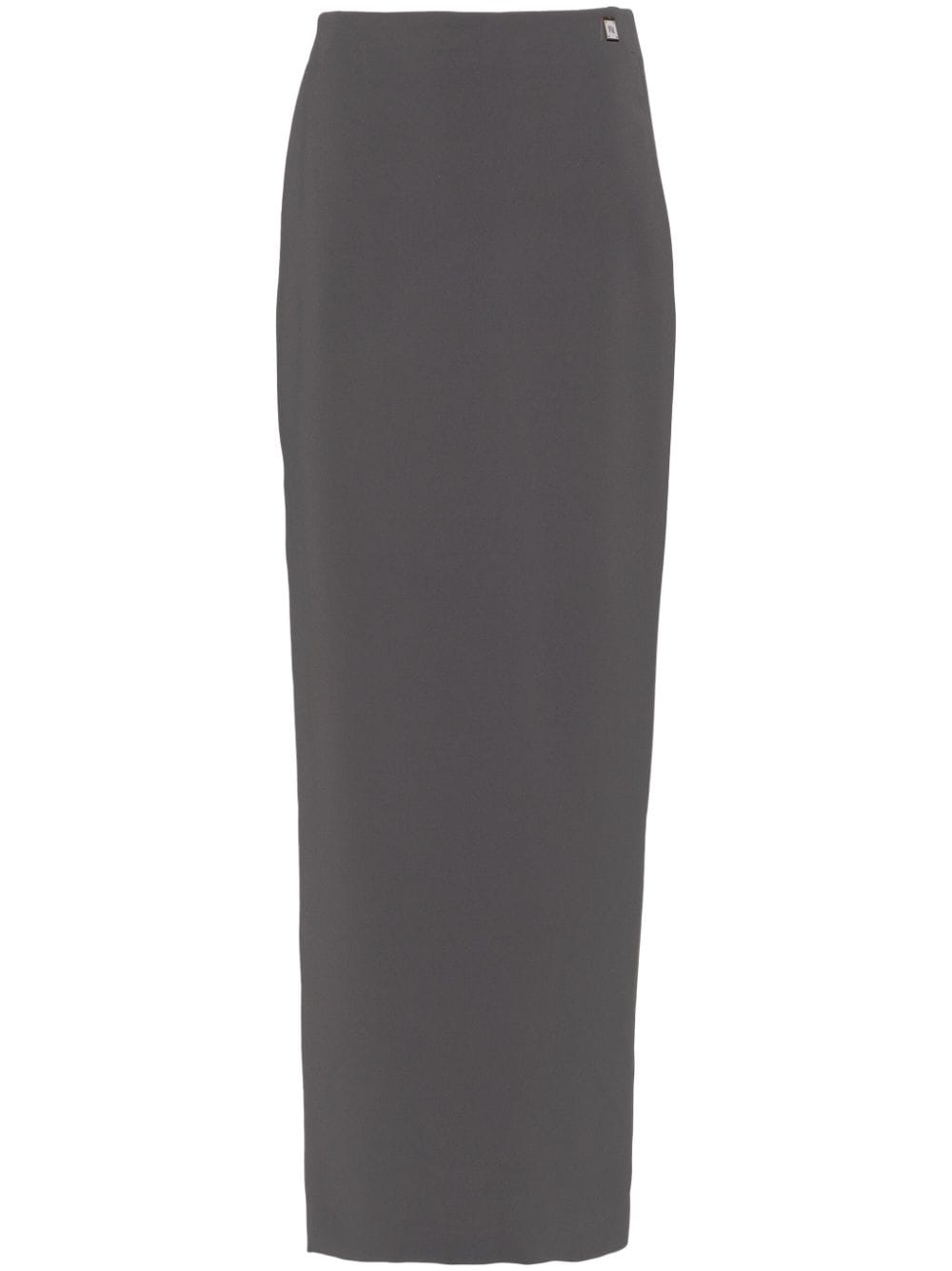 Elisabetta Franchi crepe maxi skirt - Grey von Elisabetta Franchi