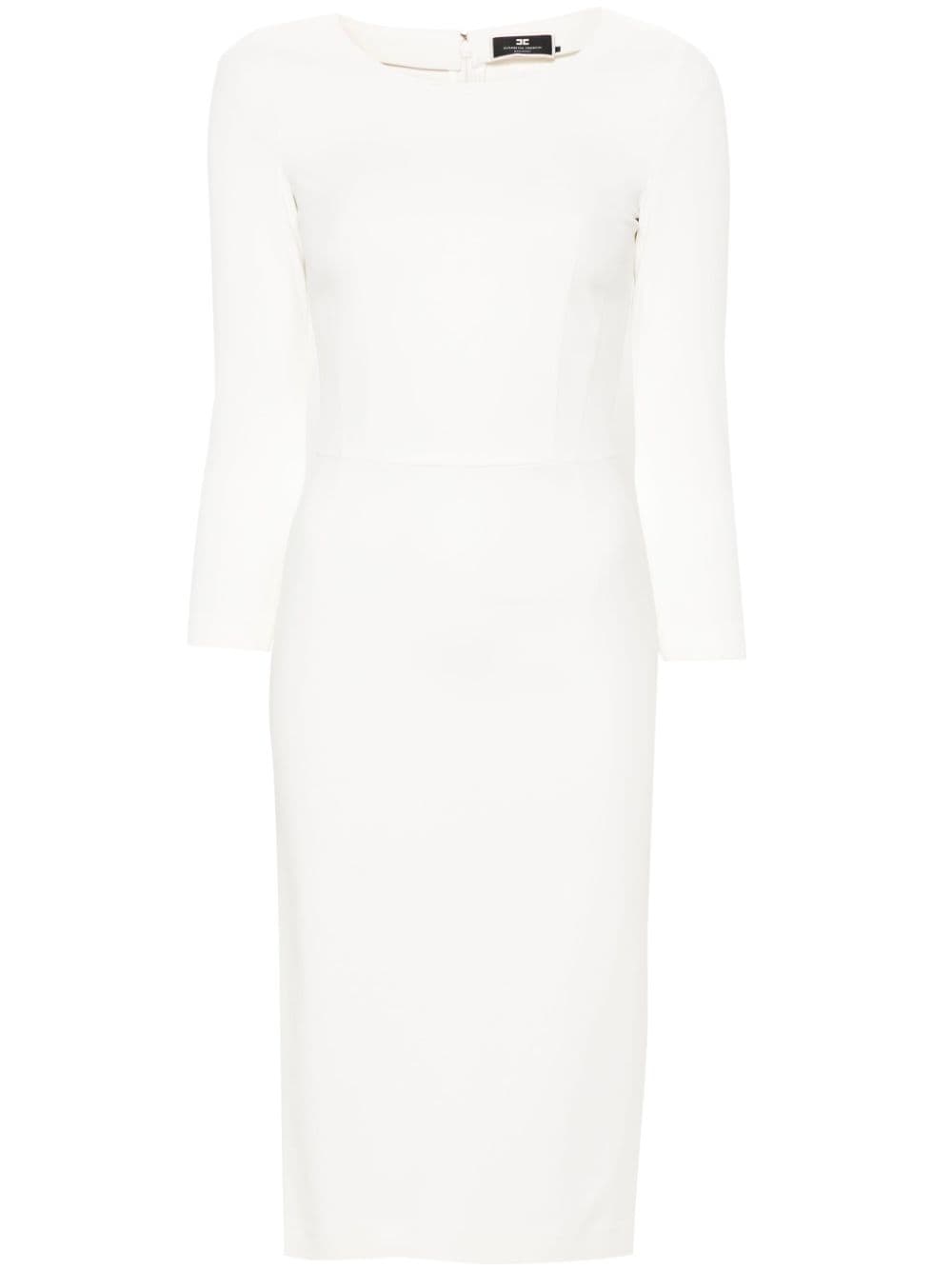 Elisabetta Franchi crepe midi dress - White von Elisabetta Franchi