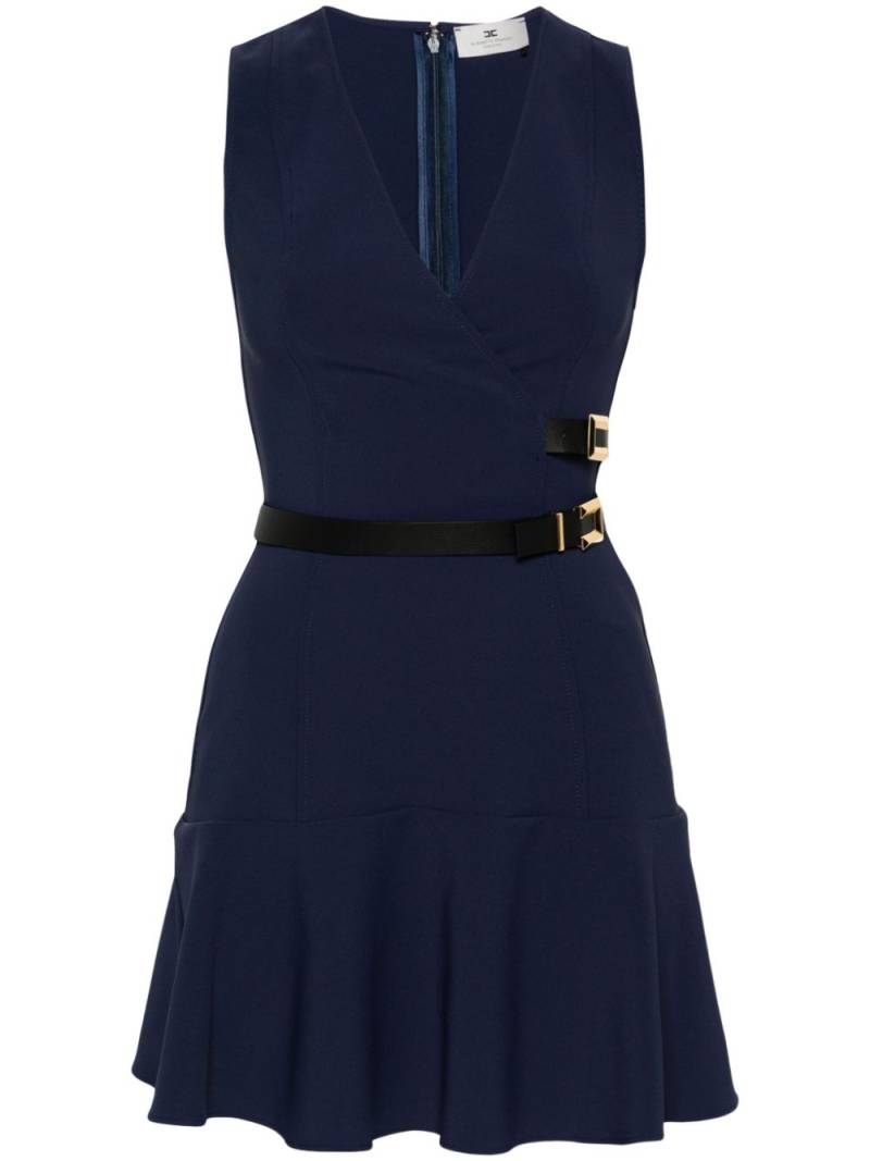 Elisabetta Franchi crepe mini dress - Blue von Elisabetta Franchi