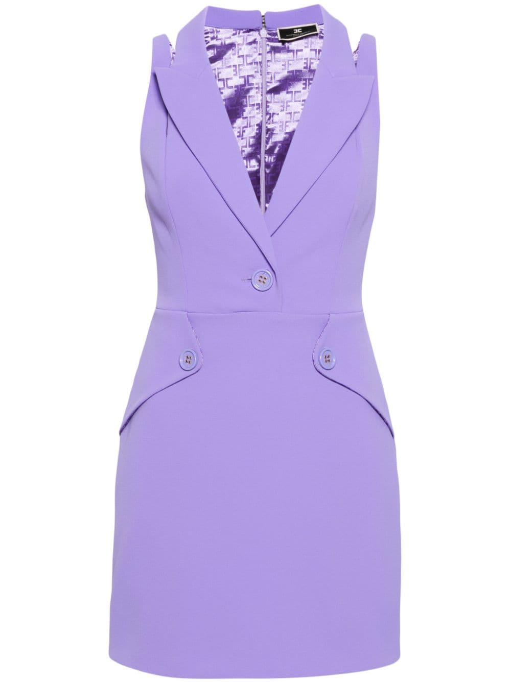 Elisabetta Franchi crepe mini dress - Purple von Elisabetta Franchi