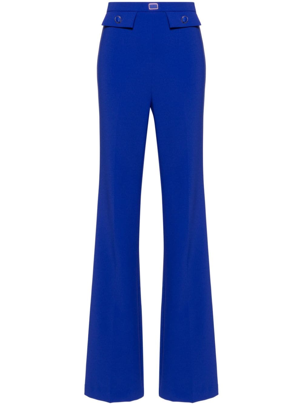 Elisabetta Franchi crepe palazzo trousers - Blue von Elisabetta Franchi