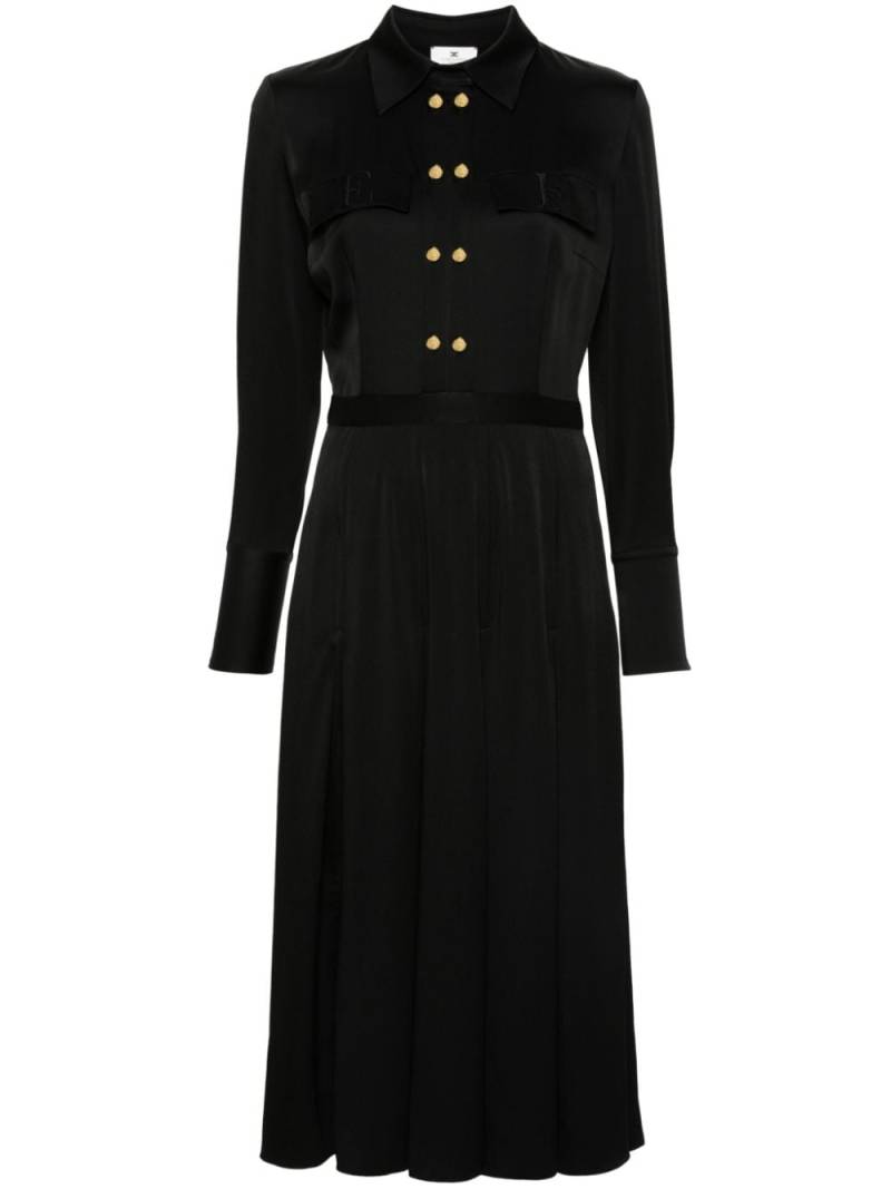 Elisabetta Franchi crepe shirt dress - Black von Elisabetta Franchi