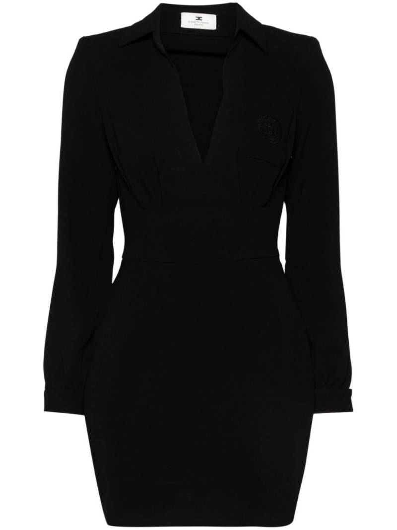 Elisabetta Franchi crepe shirt mini dress - Black von Elisabetta Franchi