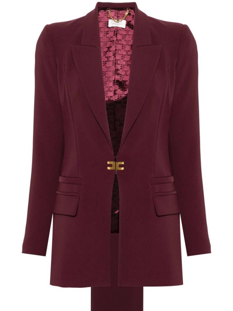 Elisabetta Franchi crepe trouser suit - Purple von Elisabetta Franchi