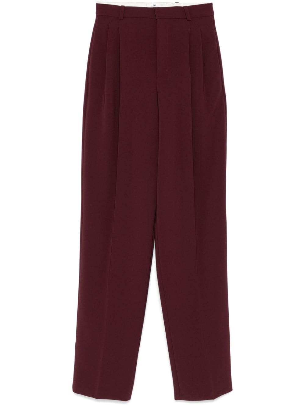 Elisabetta Franchi crepe trousers - Red von Elisabetta Franchi