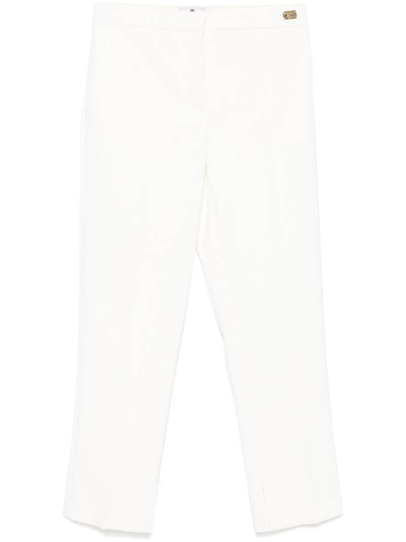 Elisabetta Franchi crepe trousers - White von Elisabetta Franchi