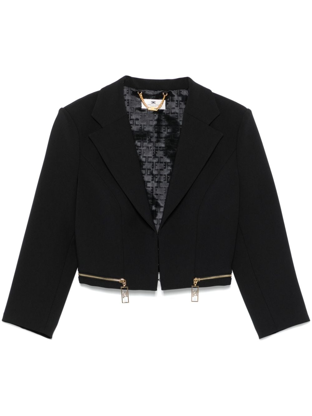 Elisabetta Franchi cropped blazer - Black von Elisabetta Franchi