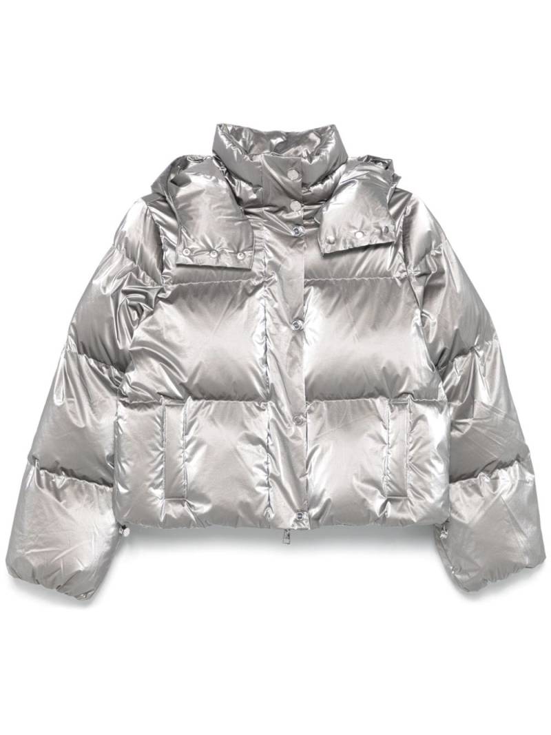 Elisabetta Franchi cropped puffer jacket - Grey von Elisabetta Franchi