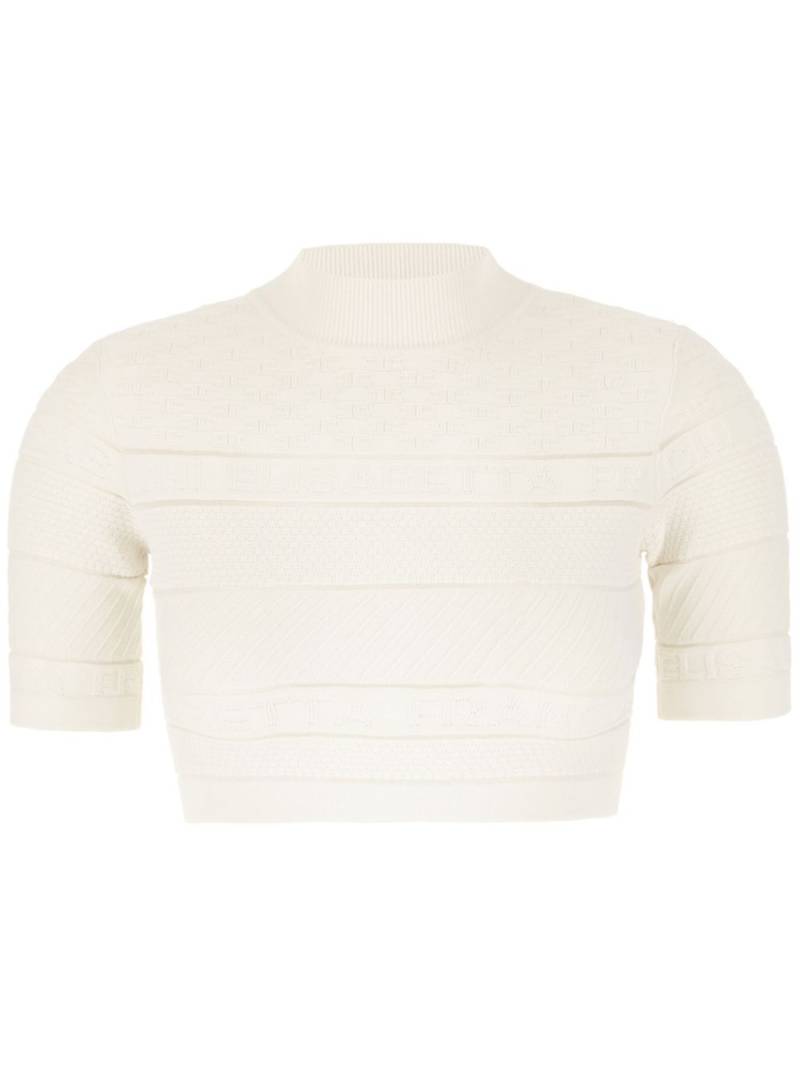 Elisabetta Franchi cropped top - White von Elisabetta Franchi