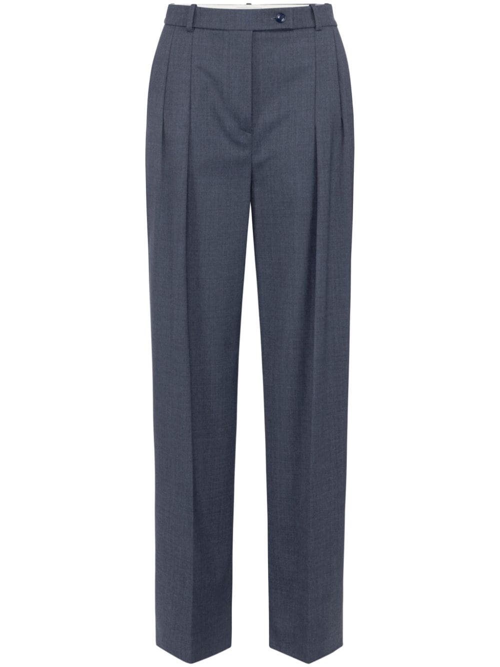 Elisabetta Franchi dart-detailing straight trousers - Blue von Elisabetta Franchi