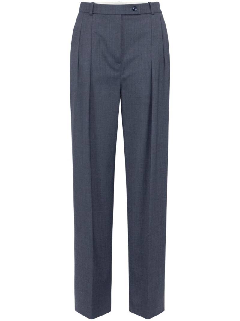 Elisabetta Franchi dart-detailing straight trousers - Blue von Elisabetta Franchi