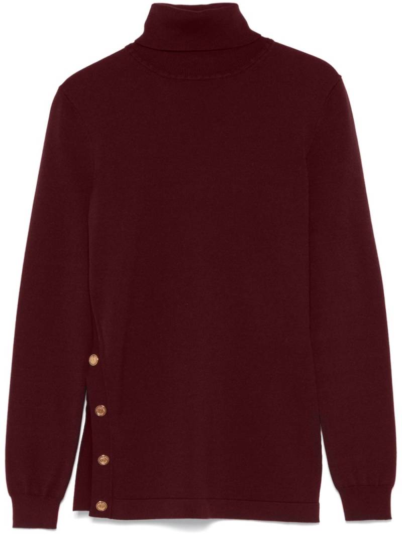 Elisabetta Franchi decorative-buttons sweater - Red von Elisabetta Franchi