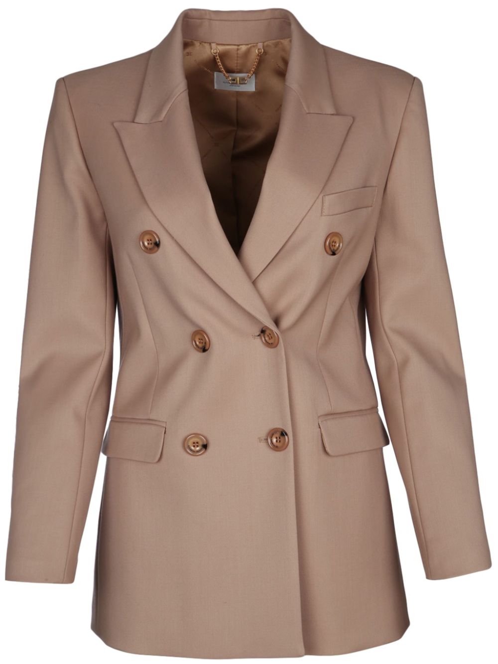 Elisabetta Franchi double-breasted blazer - Brown von Elisabetta Franchi