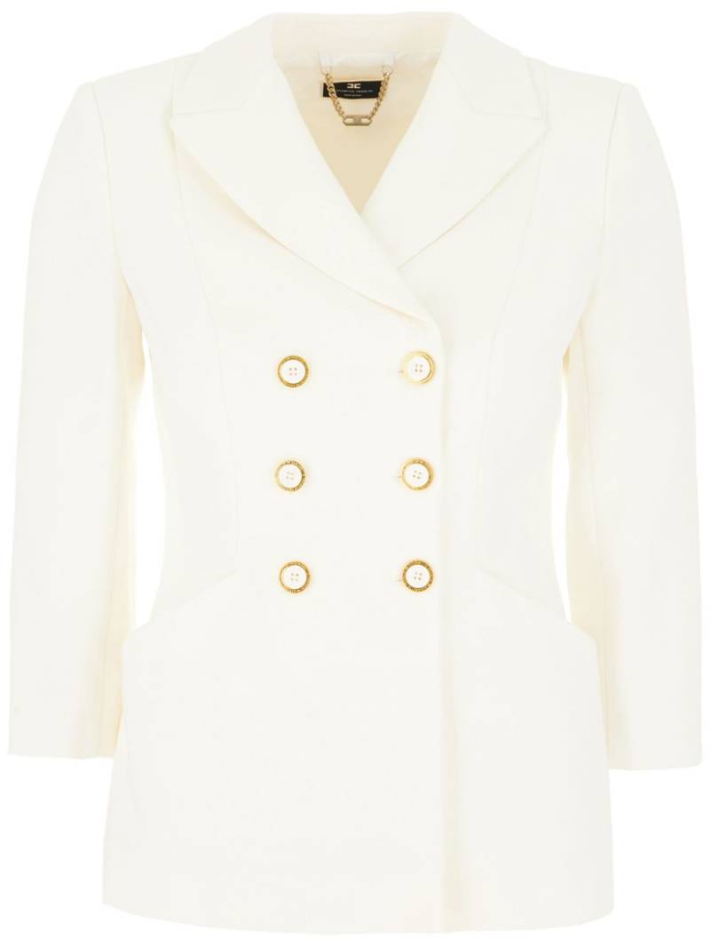 Elisabetta Franchi double-breasted blazer - White von Elisabetta Franchi