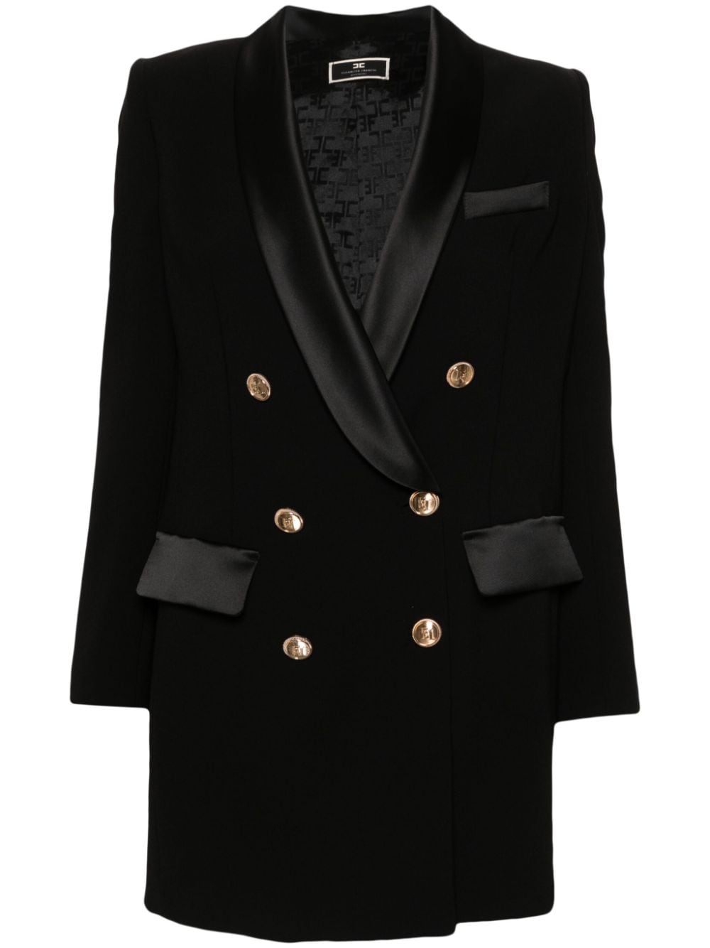 Elisabetta Franchi double-breasted blazer dress - Black von Elisabetta Franchi