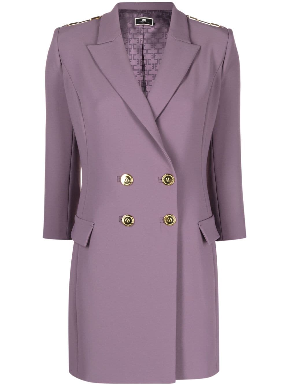 Elisabetta Franchi double-breasted blazer dress - Purple von Elisabetta Franchi