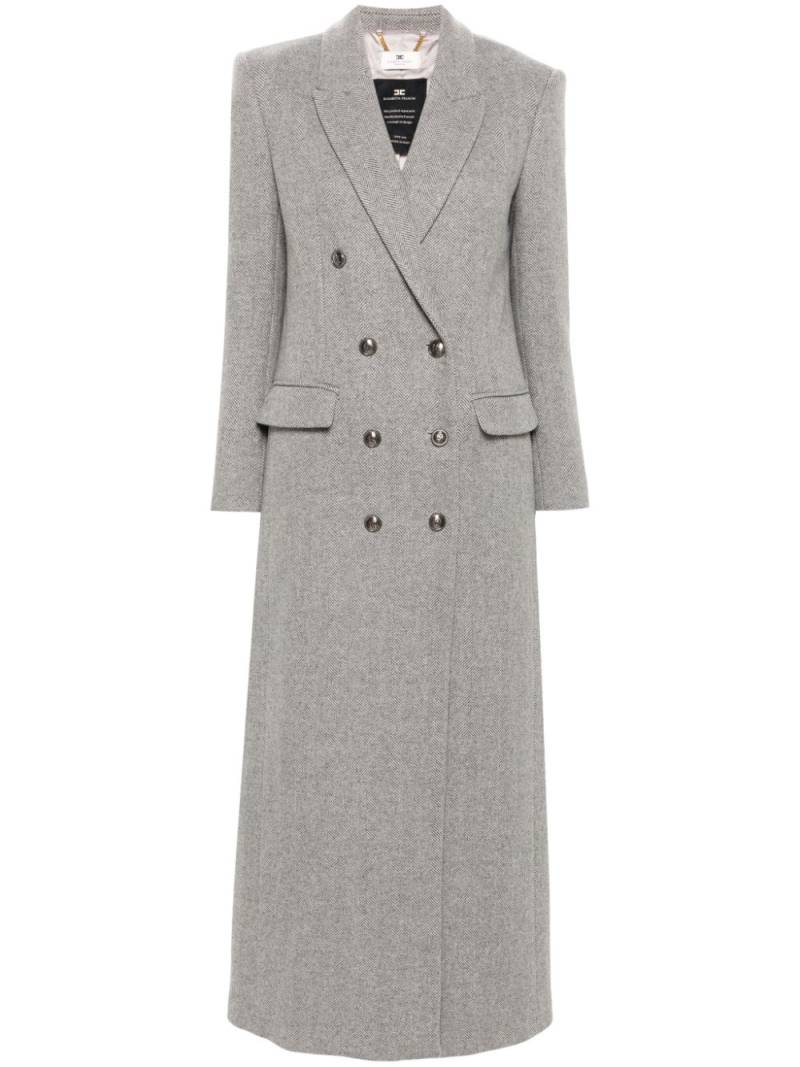 Elisabetta Franchi double-breasted coat - Grey von Elisabetta Franchi