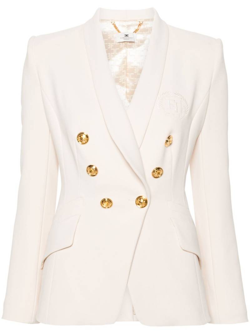 Elisabetta Franchi double-breasted crepe blazer - Neutrals von Elisabetta Franchi