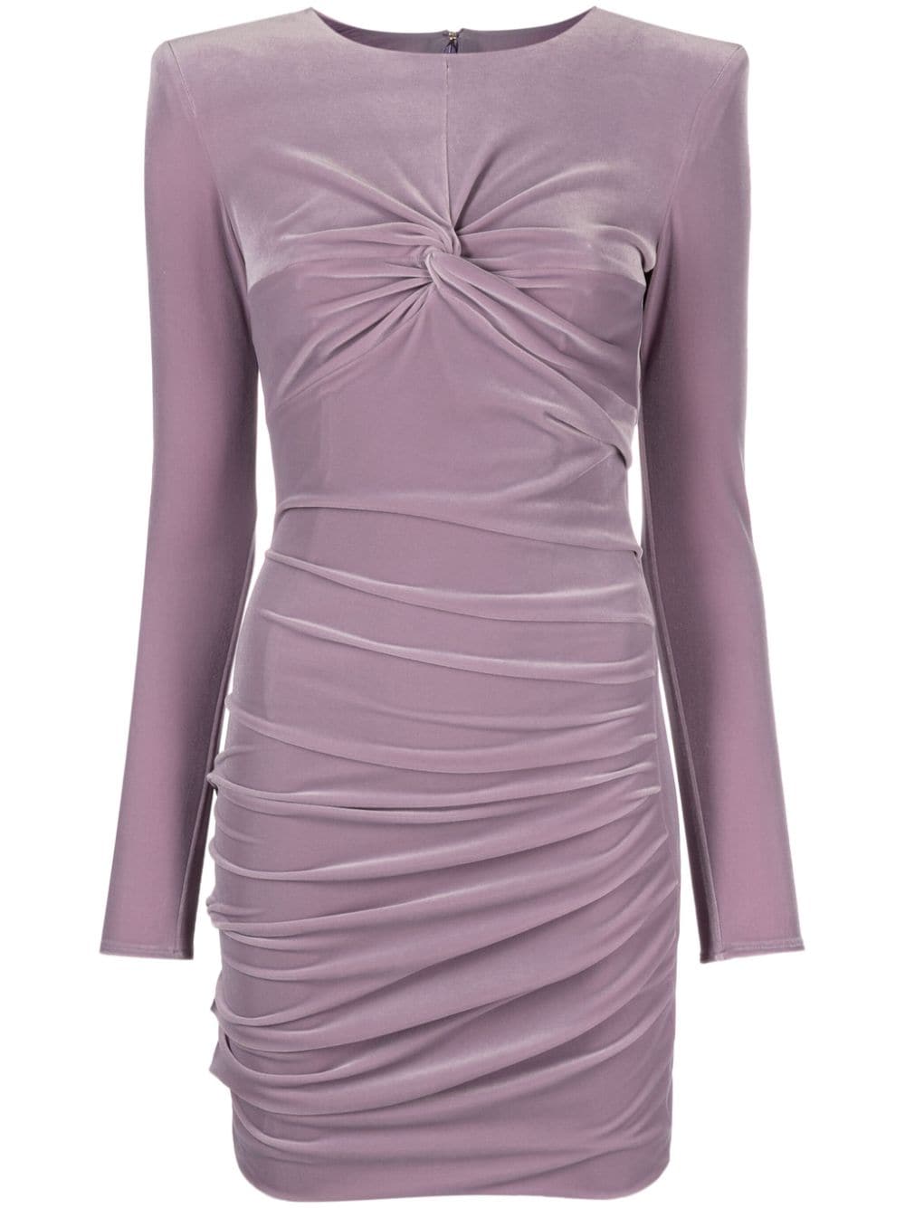 Elisabetta Franchi draped velvet minidress - Purple von Elisabetta Franchi