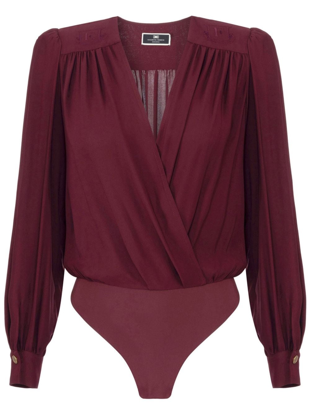 Elisabetta Franchi draped wrap bodysuit - Red von Elisabetta Franchi