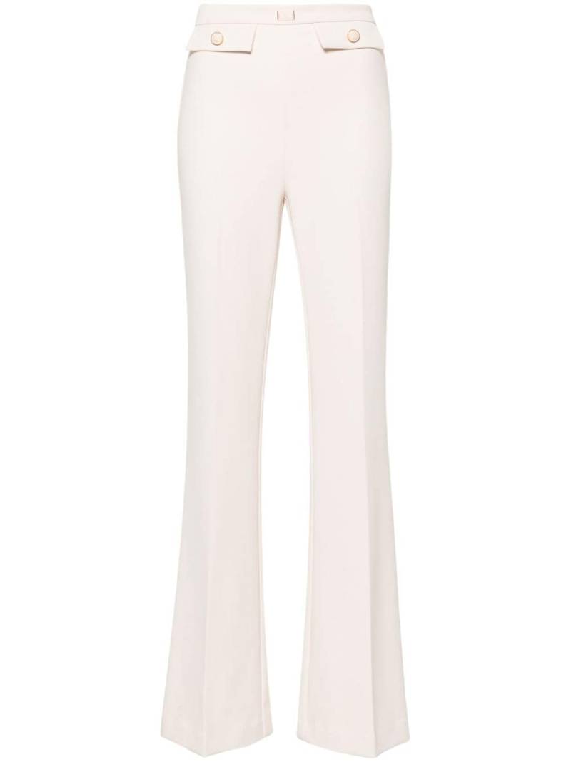 Elisabetta Franchi embossed-buttons flared trousers - Neutrals von Elisabetta Franchi