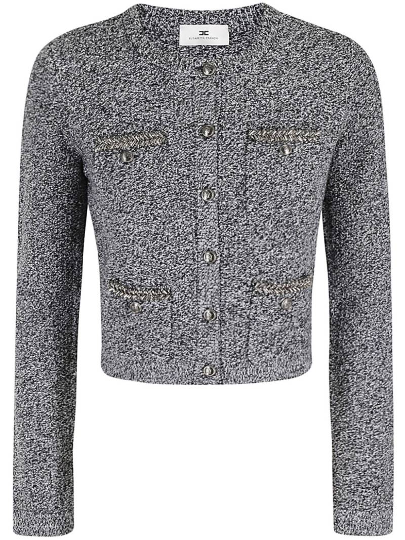 Elisabetta Franchi embroidered cardigan - Grey von Elisabetta Franchi