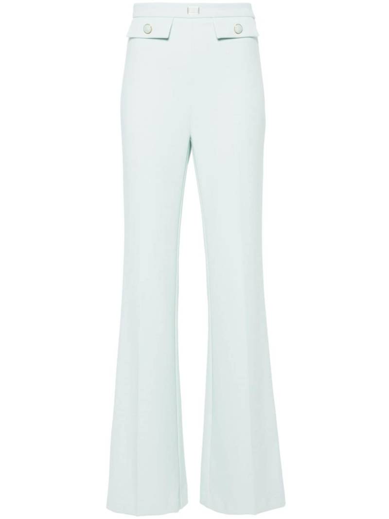 Elisabetta Franchi flared crepe trousers - Blue von Elisabetta Franchi