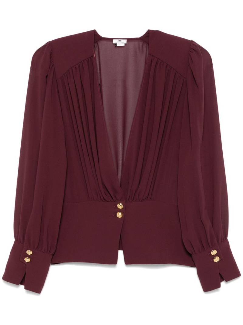 Elisabetta Franchi georgette blouse - Red von Elisabetta Franchi