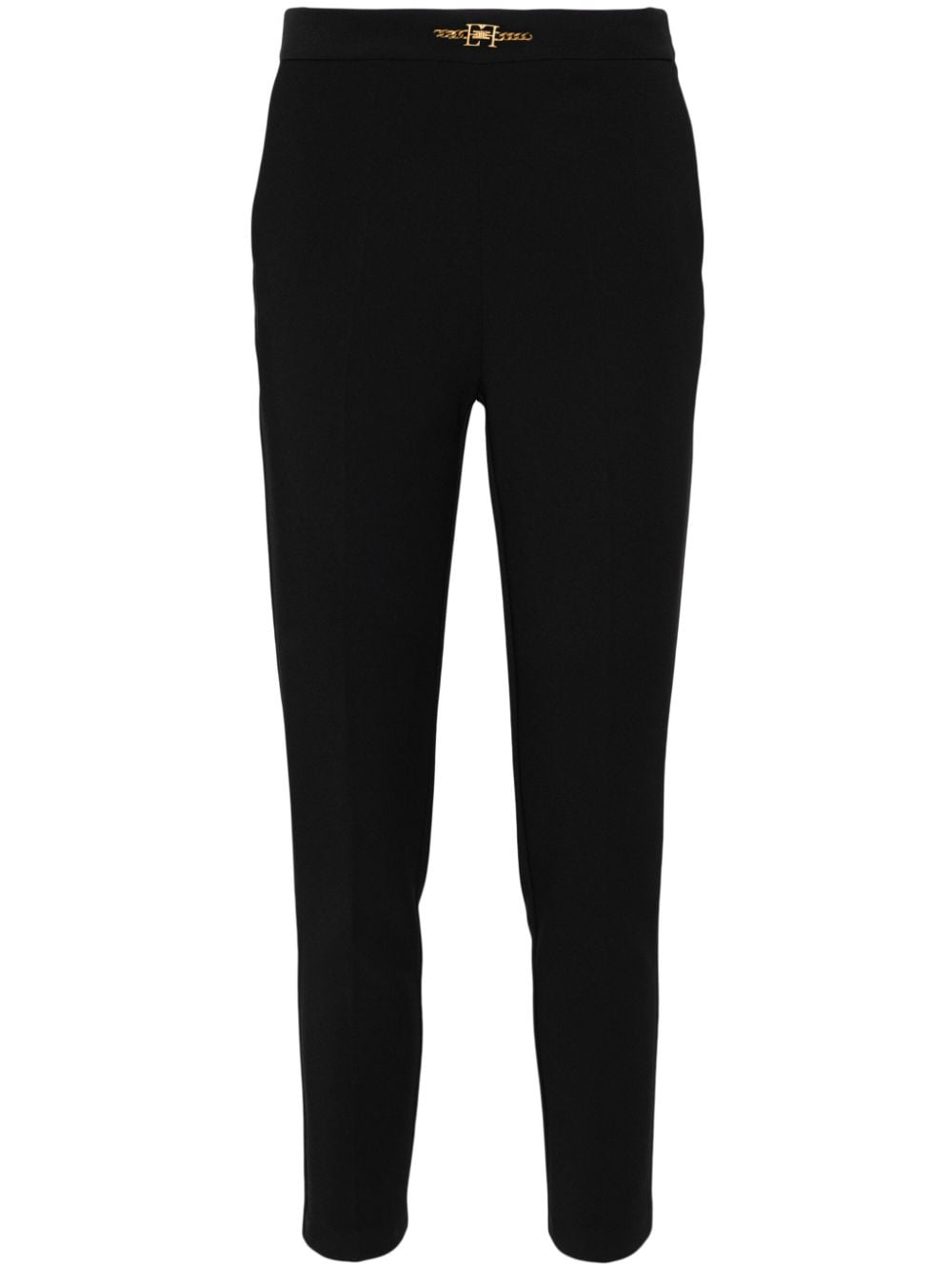 Elisabetta Franchi high-waist cigarette trousers - Black von Elisabetta Franchi