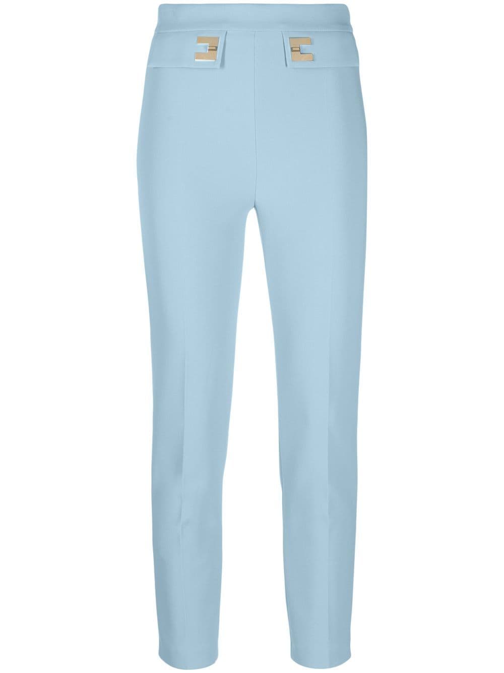 Elisabetta Franchi high-waisted tailored trousers - Blue von Elisabetta Franchi