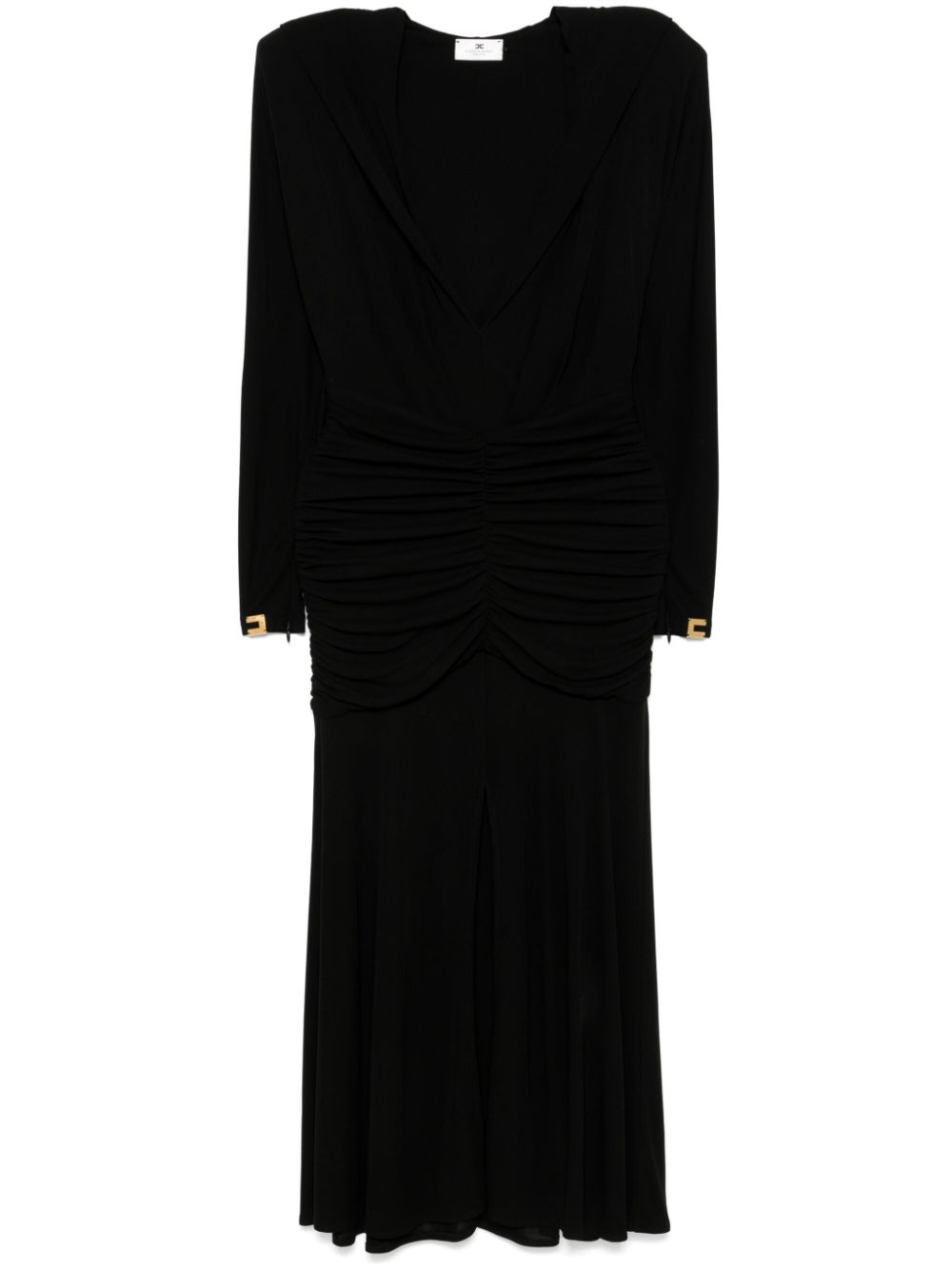 Elisabetta Franchi hooded midi dress - Black von Elisabetta Franchi