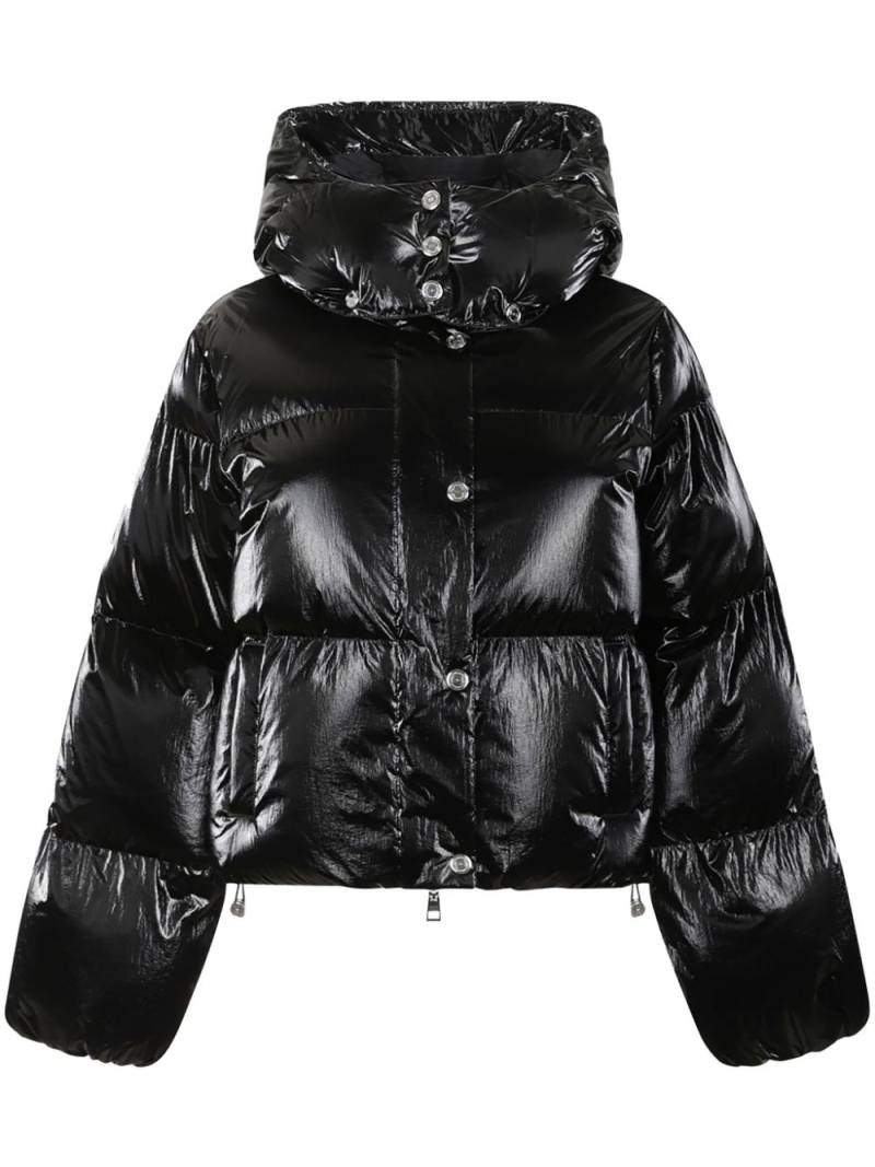 Elisabetta Franchi hooded puffer jacket - Black von Elisabetta Franchi